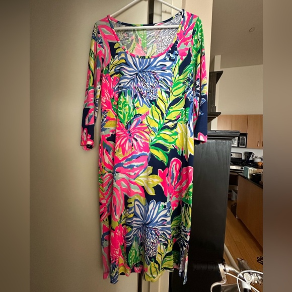 EUC Lilly Pulitzer Midi Dress Size M - Picture 1 of 4